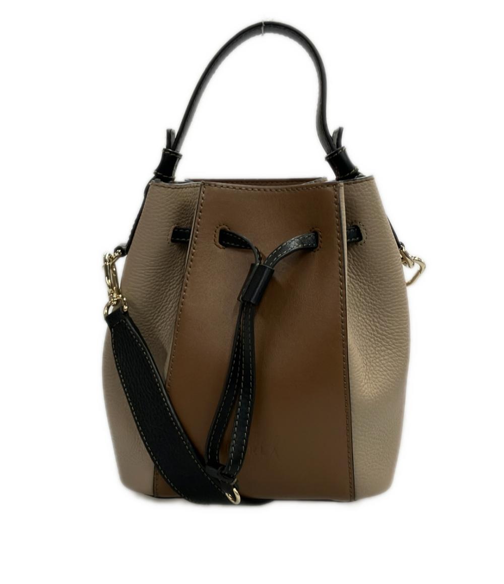 美品 フルラ 2wayハンドバッグ ショルダーバッグ 斜め掛け