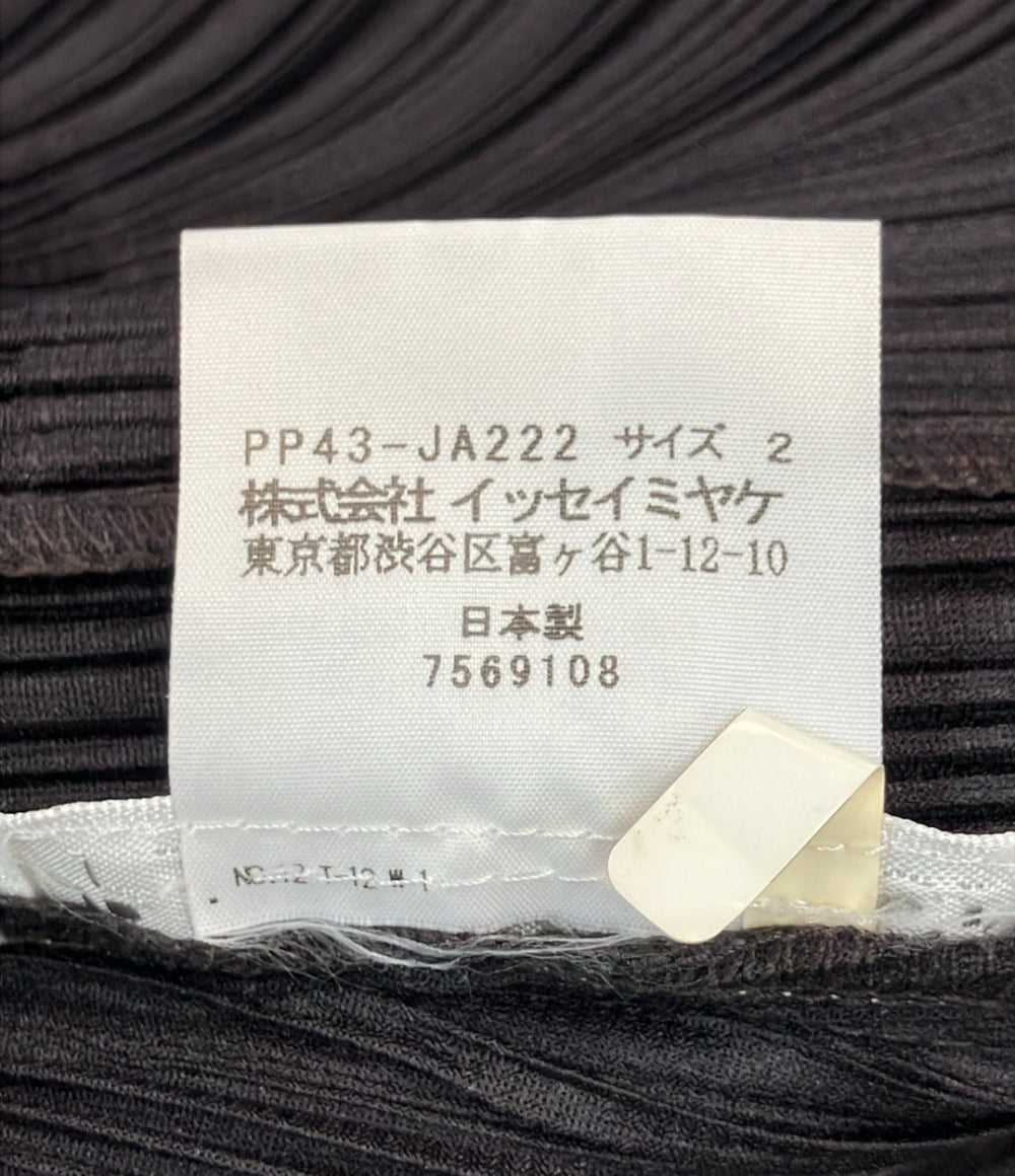 PLEATS PLEASE 長袖 カーディガン レディース SIZE 2 プリーツ プリーズ