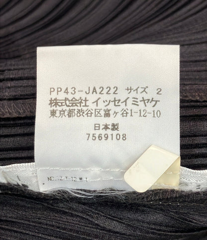 PLEATS PLEASE 長袖 カーディガン レディース SIZE 2 プリーツ プリーズ