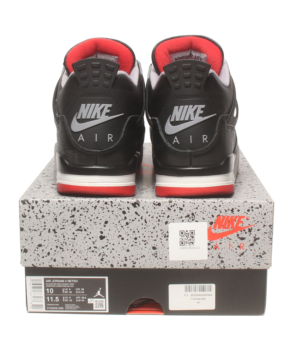 NIKE ミッドカットスニーカー エア ジョーダン 4 レトロ ブレッド リイマジンド FV5029-006 メンズ SIZE 28.0 ナイキ