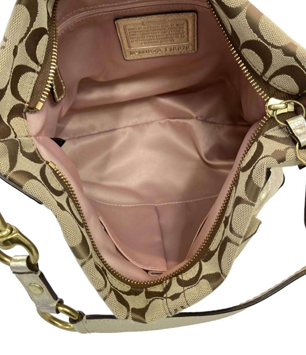 コーチ ショルダーバッグ 肩掛け キャンバス フラワー シグネチャー F16879 レディース COACH