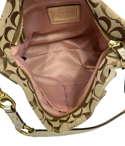 コーチ ショルダーバッグ 肩掛け キャンバス フラワー シグネチャー F16879 レディース COACH