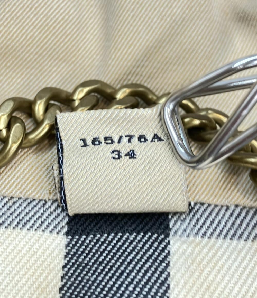 訳あり BURBERRY トレンチコート ノバチェック ベルト付き レディース