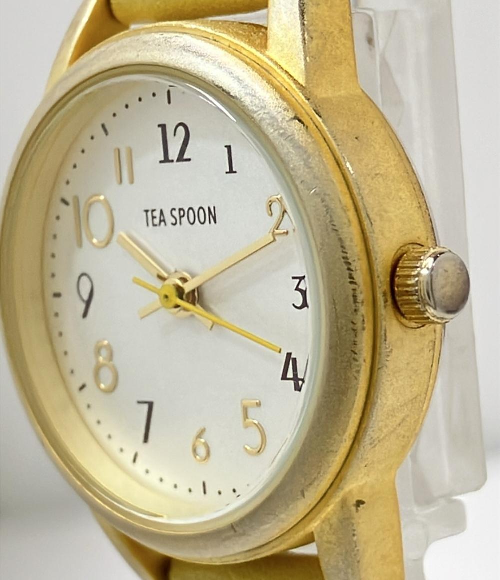 TEA SPOON 腕時計 クオーツ シルバー H01922S-1 レディース ティースプーン