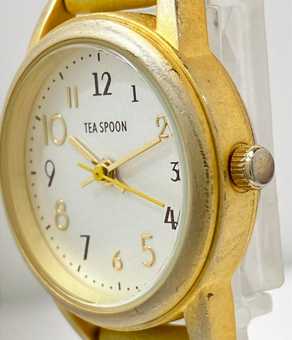 TEA SPOON 腕時計 クオーツ シルバー H01922S-1 レディース ティースプーン