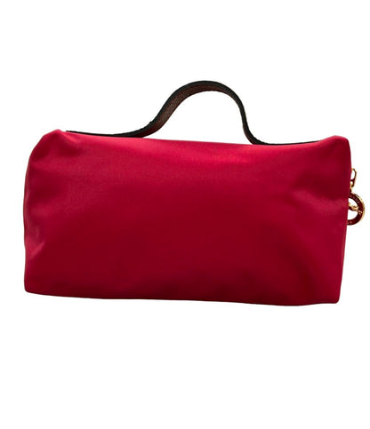 美品 Longchamp ハンドバッグ ポーチ ナイロン レディース ロンシャン