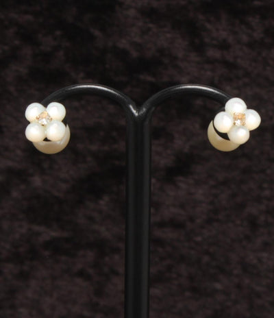 ピアス K18 シェル パールキャッチ レディース