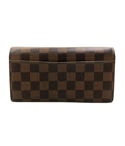 LOUIS VUITTON 長財布 キャンバス ポルトフォイユ サラ ダミエ エベヌ N63209 ユニセックス ルイ・ヴィトン