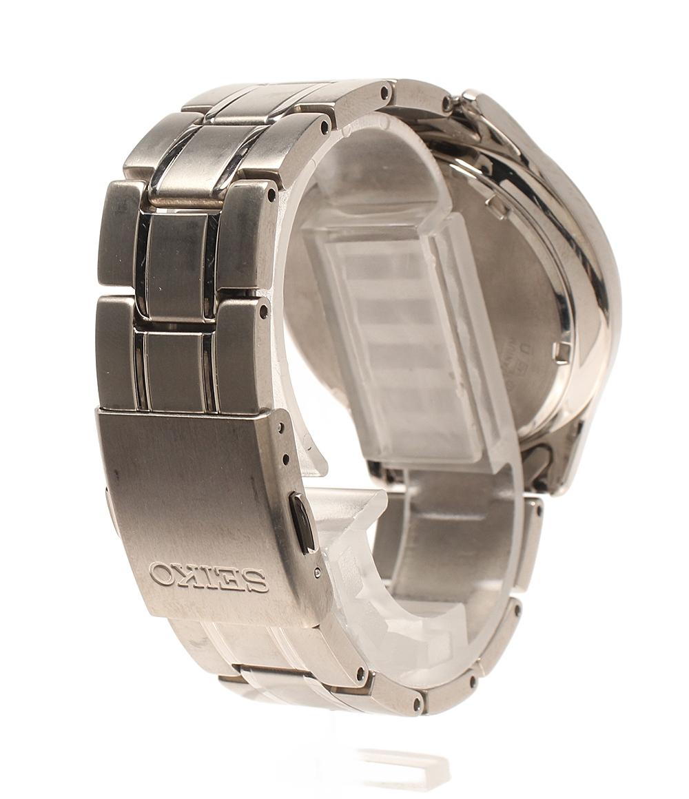 SEIKO 腕時計 ソーラー ブラック V157-0BX0 メンズ セイコー – Rehello