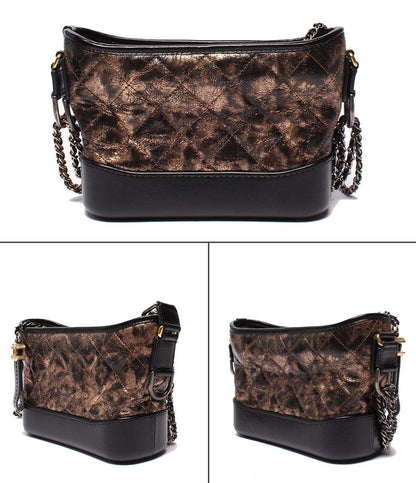 CHANEL ショルダーバッグ ホーボバッグ スモール シルバー金具 ゴールド金具 肩掛け ガブリエル ドゥ シャネル レディース シャネル