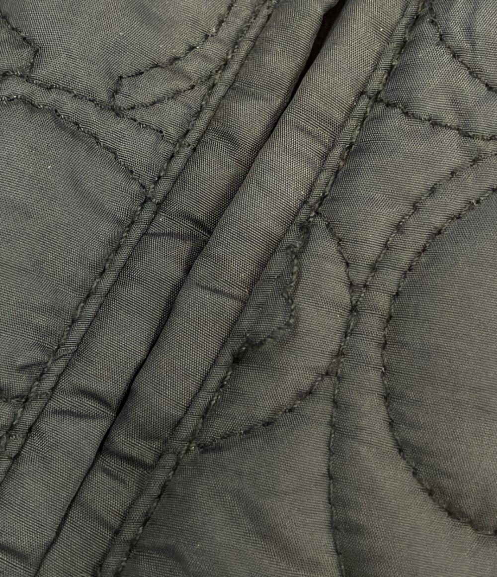 美品　coach コーチ キルティング ジャケット ミドル コート ブラック 美品 コーチ キルティングジャケット レディース SIZE M COACH