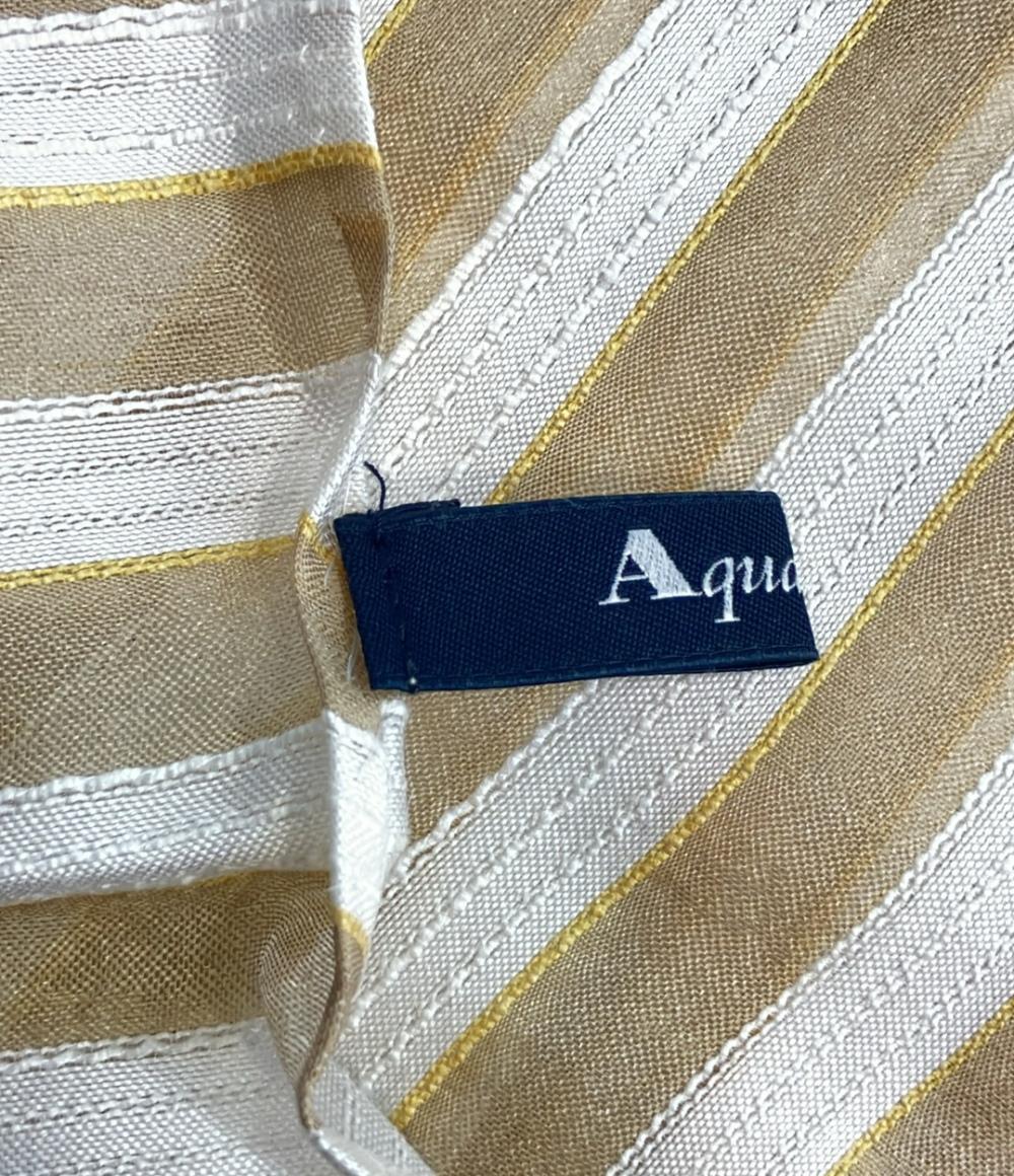 美品 アクアスキュータム ストール レディース Aquascutum