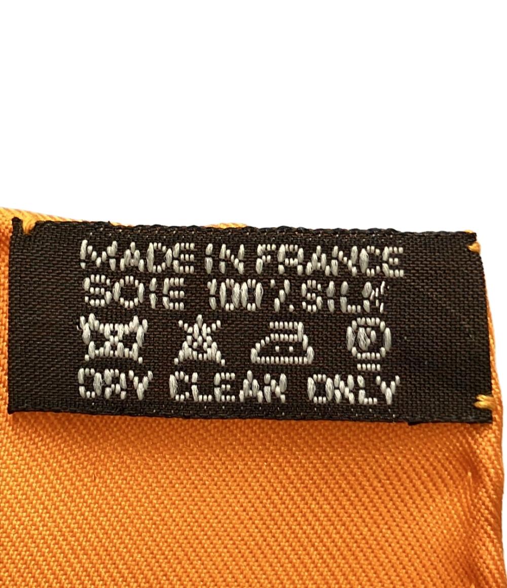 美品 HERMES スカーフ シルク100% カレ90 Ceintures et Liens レディース エルメス