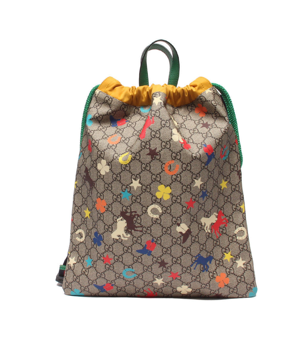 美品 GUCCI リュック ナップザック チルドレンズ GGスプリーム 550775 622011 レディース グッチ