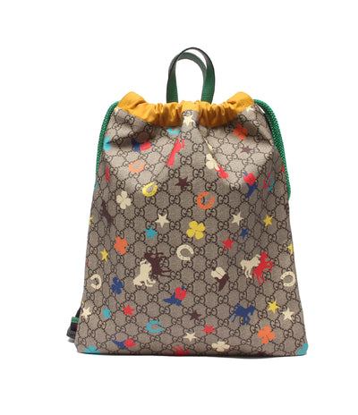 美品 GUCCI リュック ナップザック チルドレンズ GGスプリーム 550775 622011 レディース グッチ