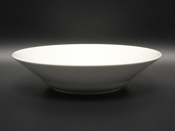 美品 ロイヤルコペンハーゲン ディーププレート パスタプレート 皿 24cm ホワイトフルーテッド Royal Copenhagen