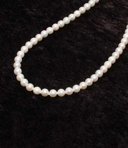 ネックレス SV パール 7.0-7.5mm フラワーモチーフ レディース