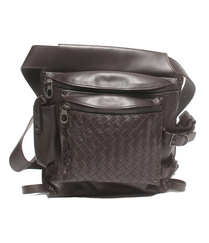 美品 BOTTEGA VENETA ウエストバッグ ウエストポーチ ボディバッグ イントレチャート 121604 V4651 2040 メンズ レディース ボッテガ・ヴェネタ