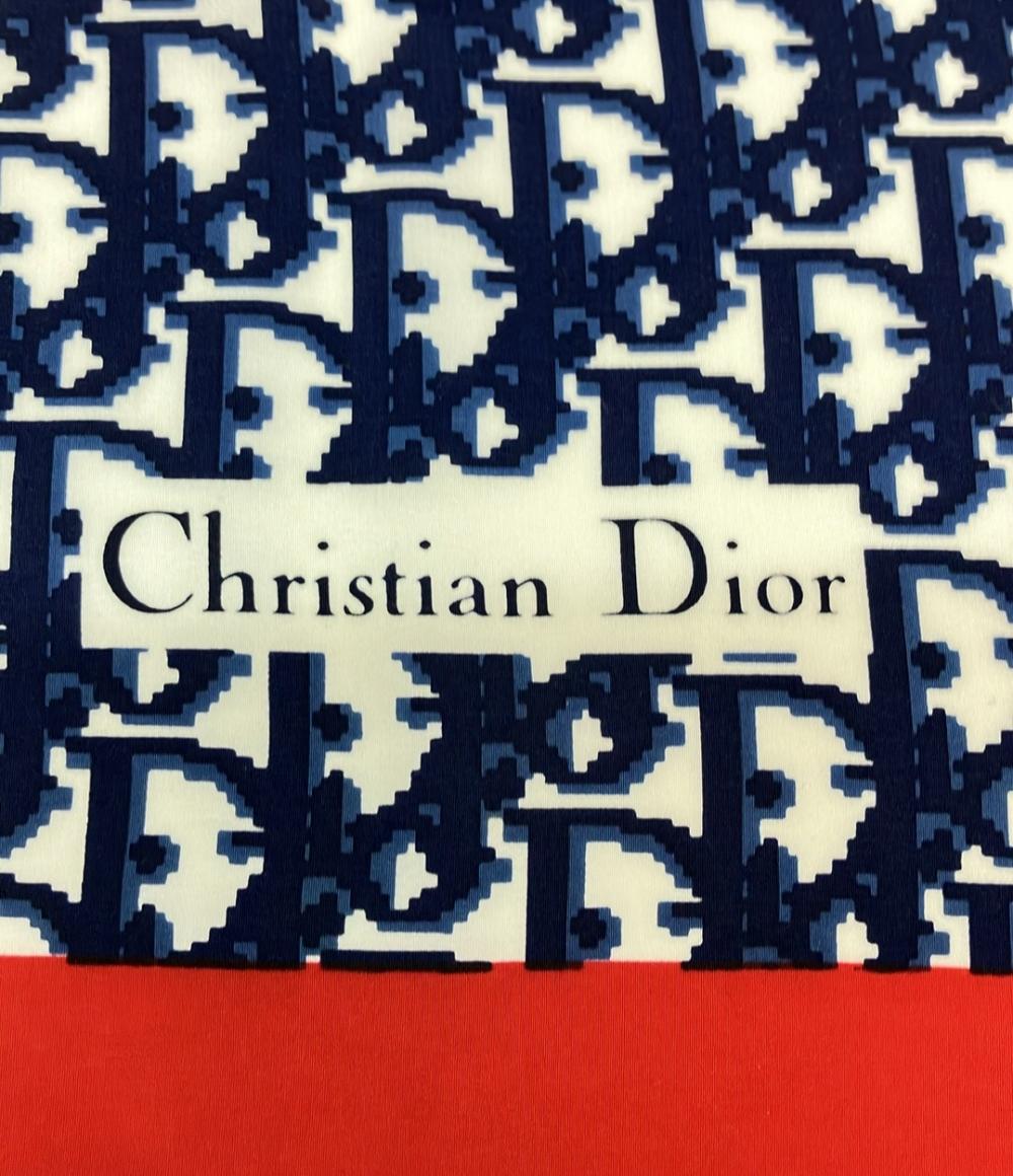Christian Dior スカーフ シルク100% 総柄 トロッター レディース