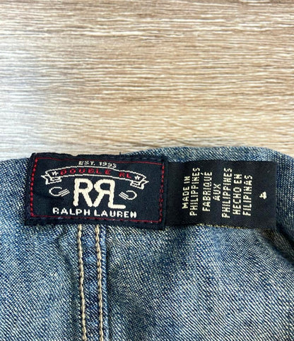 RRL RALPH LAUREN 長袖ワンピース インディゴデニムシャツドレス レディース SIZE 4 (S) ダブル アール エル ラルフ ローレン