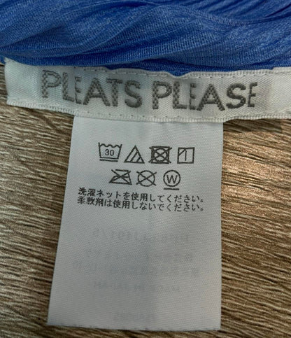 PLEATS PLEASE 長袖シャツ ブラウス ライトブルー プリーツ PLEATS SHIRT PP53JJ491 レディース SIZE 5 (XXL) プリーツプリーズ