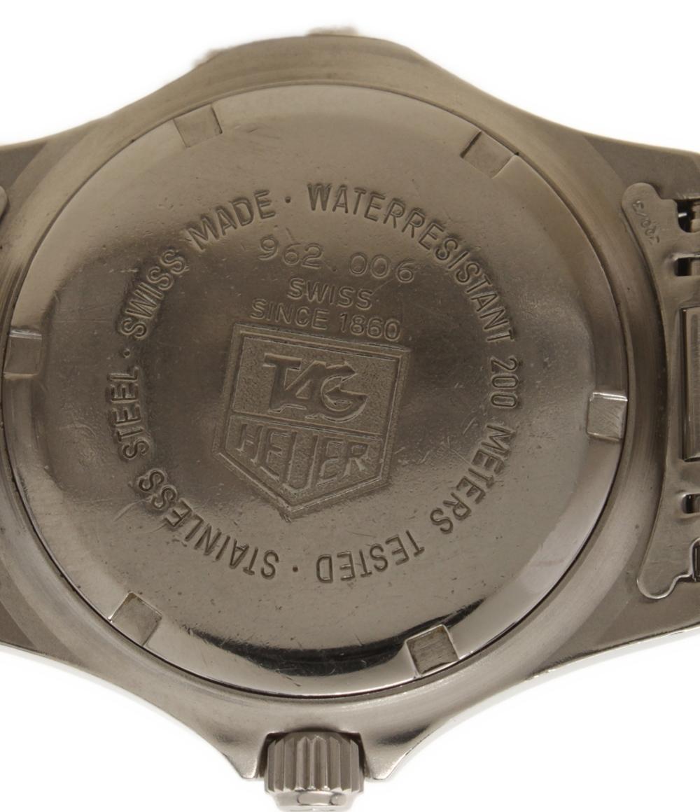 TAG HEUER 腕時計 プロフェッショナル2000 クオーツ ブラック 962.006 メンズ タグホイヤー