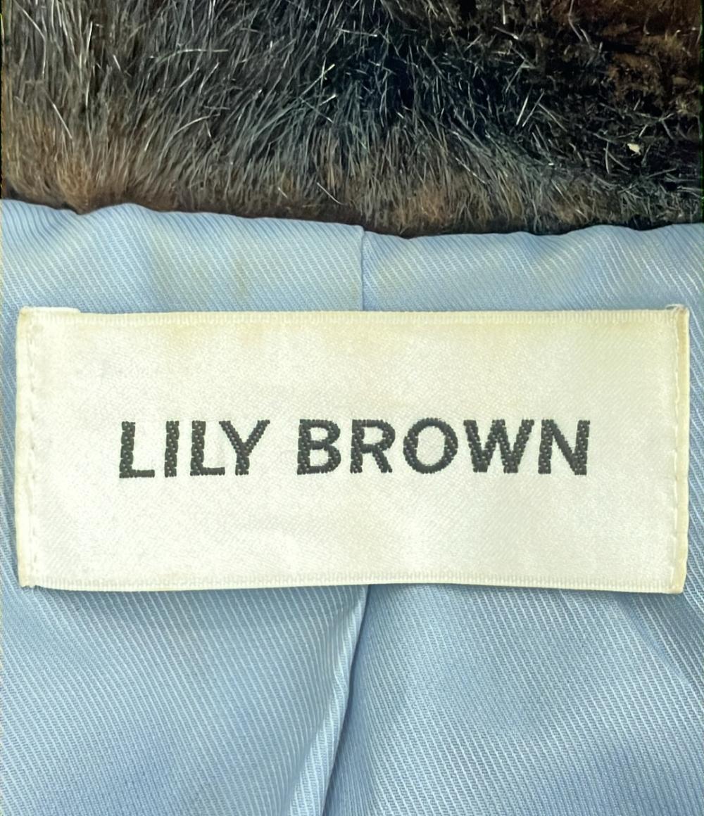 リリーブラウン フェイクファージャケット レディース SIZE F (M) LILY BROWN