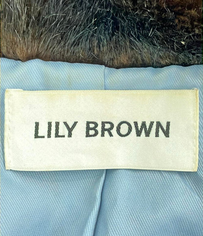 リリーブラウン フェイクファージャケット レディース SIZE F (M) LILY BROWN