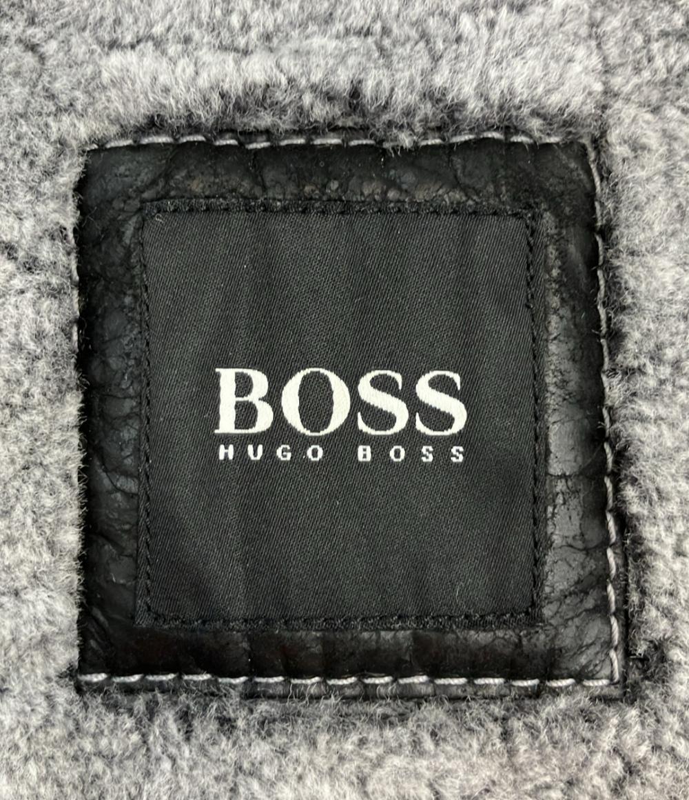 HUGO BOSS レザーボアジャケット メンズ SIZE 46 ヒューゴボス