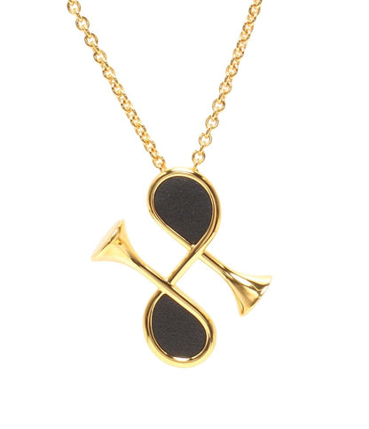 美品 HERMES ネックレス コルH ゴールド金具 レディース エルメス