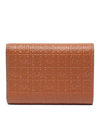美品 LOEWE 三つ折り財布 アナグラム リピート バーティカル ウォレット レディース ロエベ