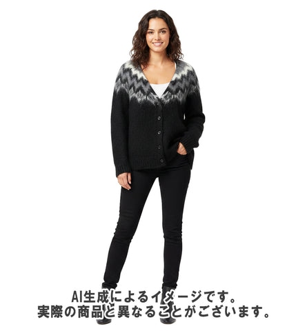 CELINE アルパカ ウール フェアアイル ニット カーディガン 2A122383D レディース SIZE M セリーヌ