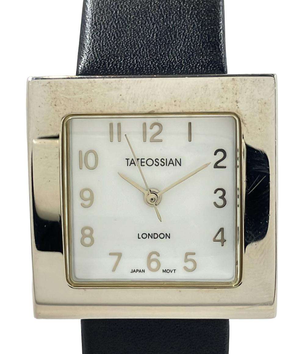 タテオシアン 腕時計 クオーツ ホワイト レディース TATEOSSIAN