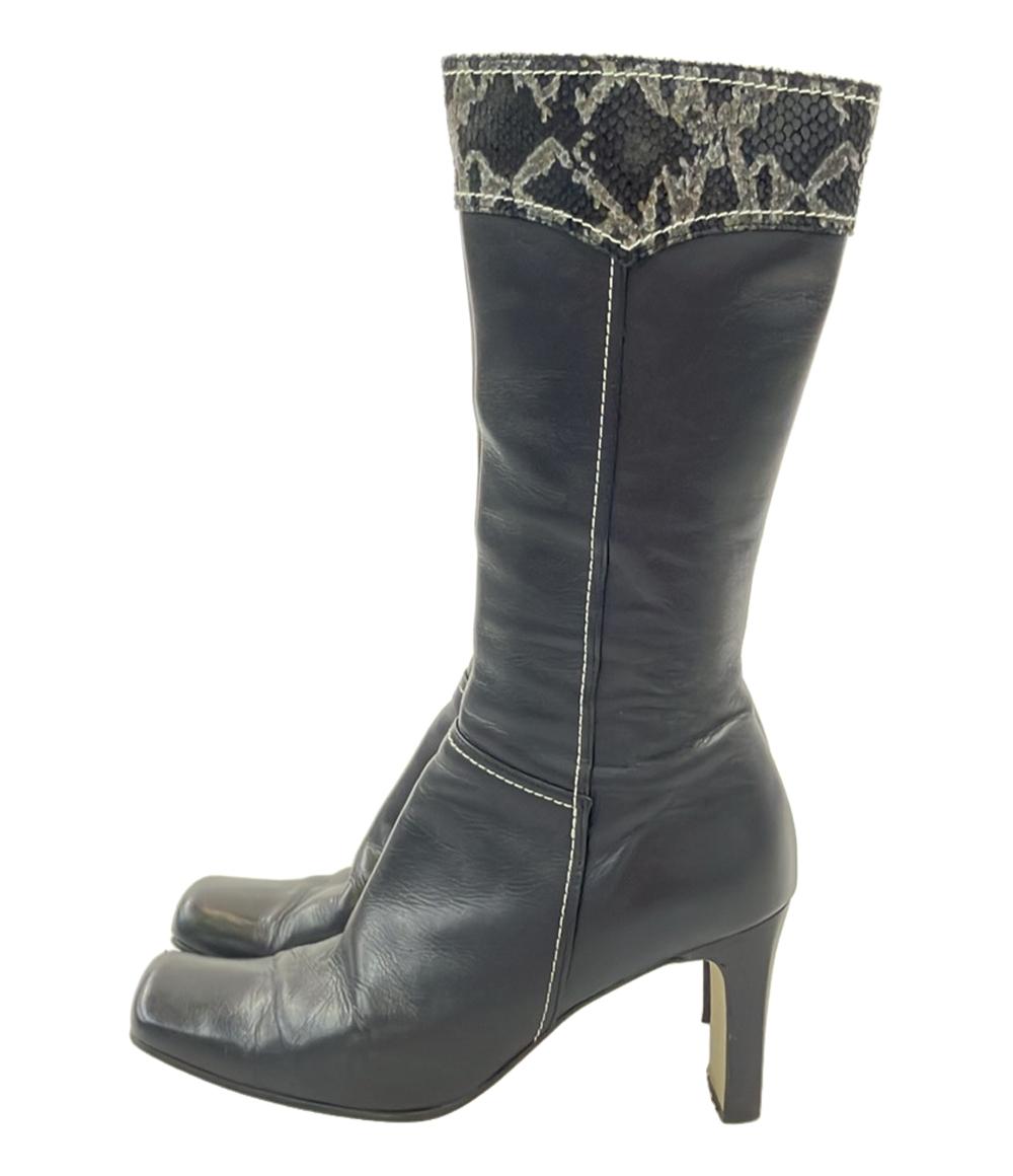 BALENCIAGA ミドルブーツ パイソン柄 レディース SIZE 35 1/2 (23.5cm) バレンシアガ