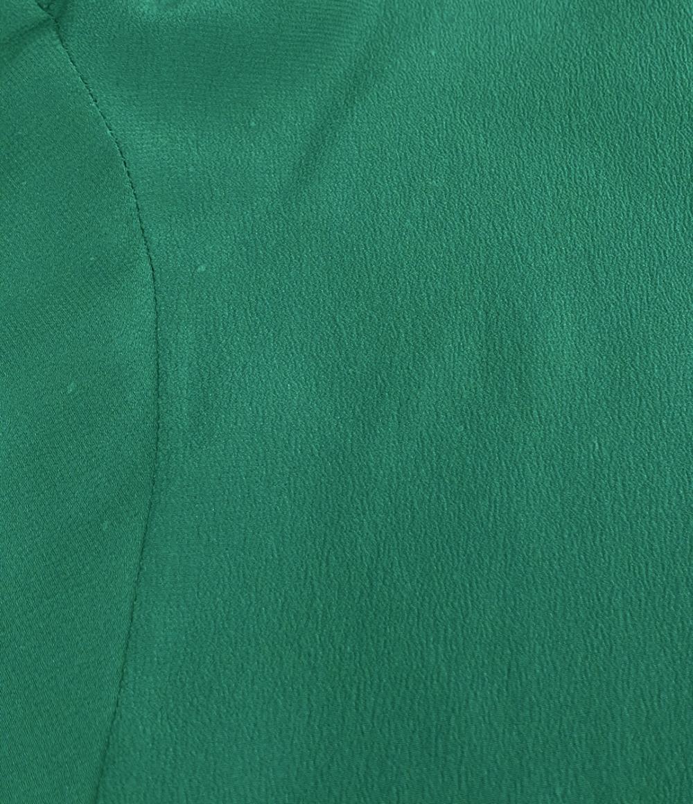 HERMES 長袖 シルクワンピース 17-7351 レディース SIZE 40 (M) エルメス