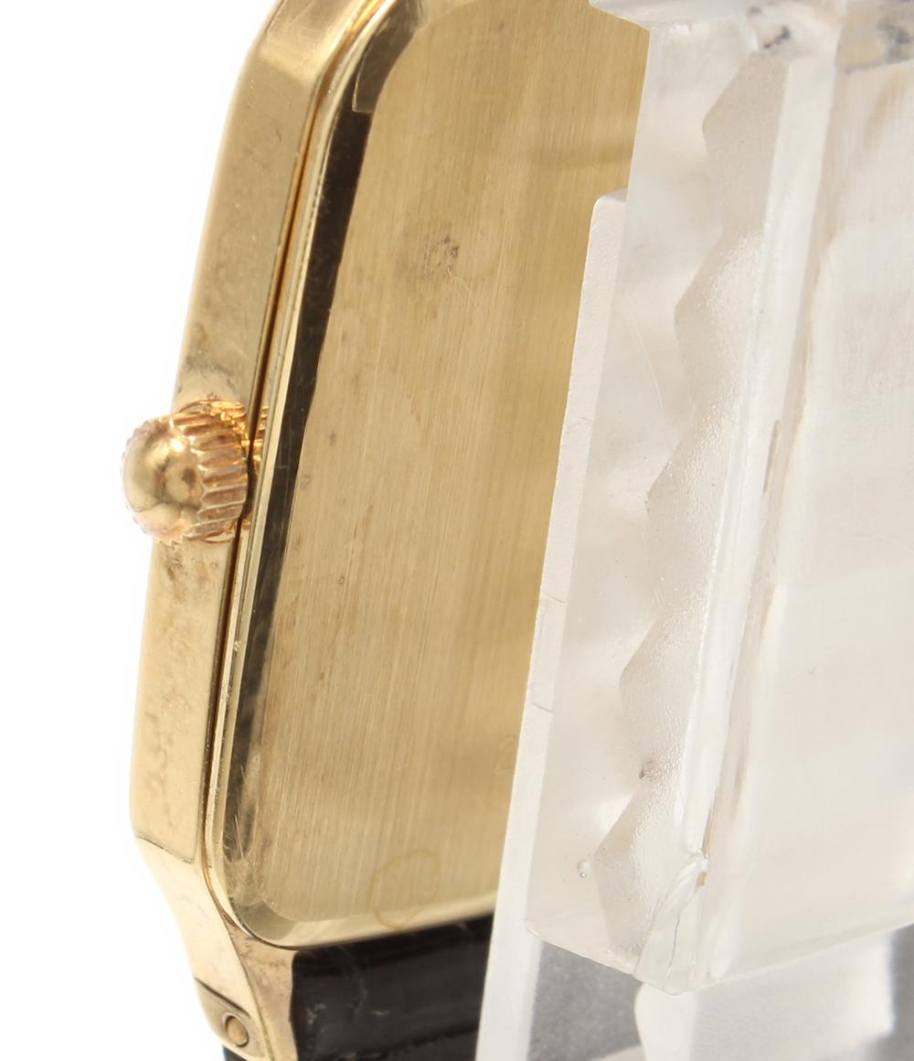 ロンジン 腕時計 スクエア 18K クオーツ ゴールド メンズ LONGINES