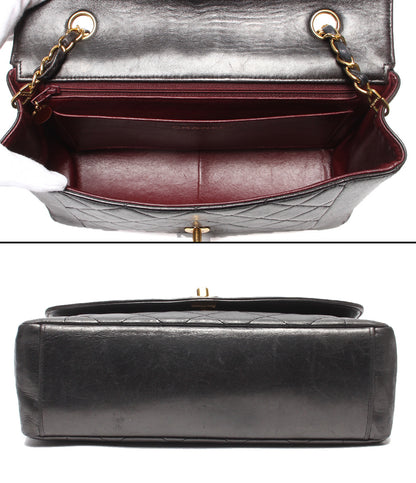 CHANEL チェーンショルダーバッグ 肩掛け ゴールド金具 マトラッセ ダイアナ25 シングルチェーン シングルフラップ 4番台 A01165 レディース シャネル