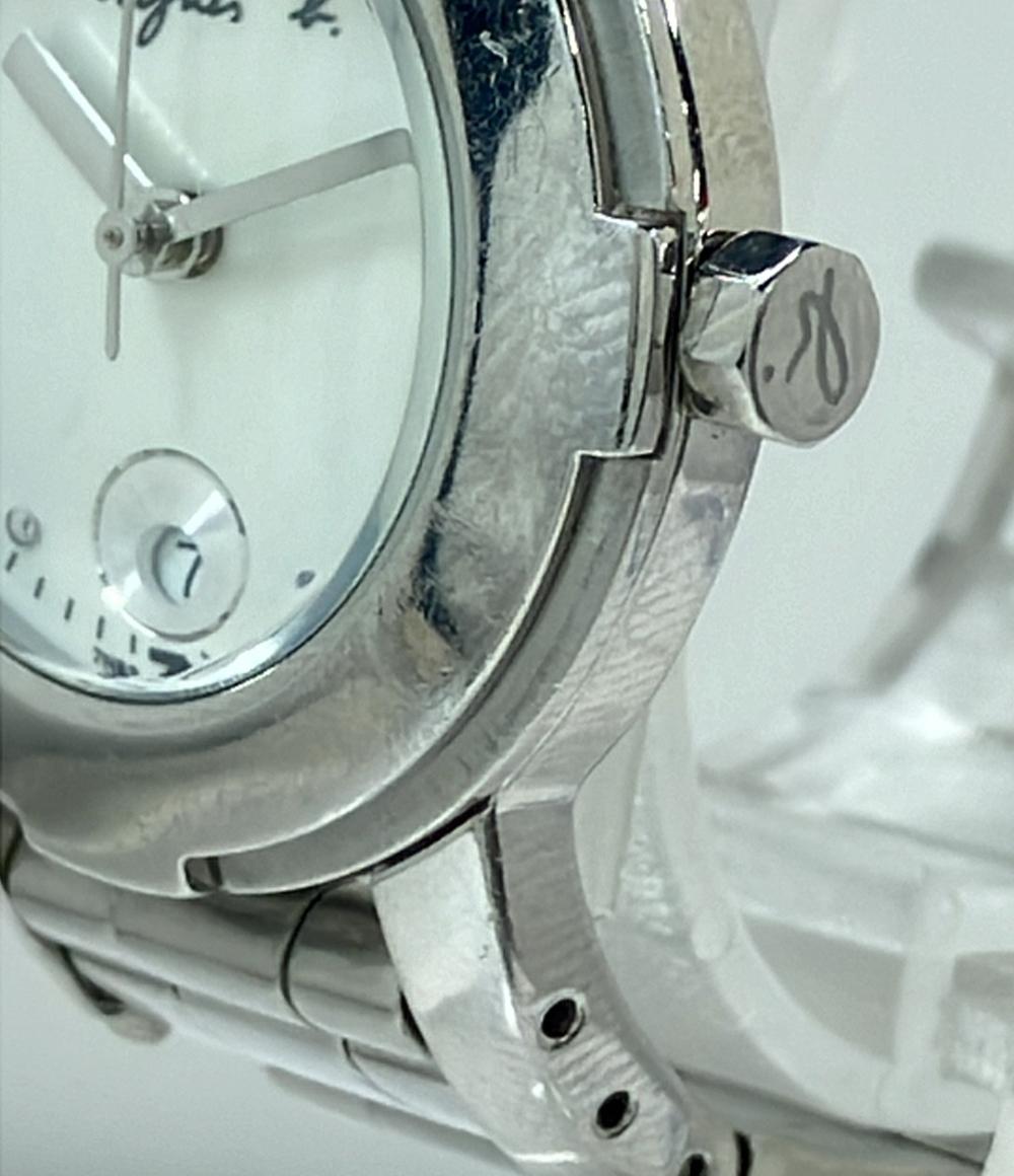 アニエスベー 腕時計 クオーツ シルバー 7N82-0BX0 レディース agnes b.