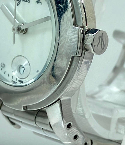 アニエスベー 腕時計 クオーツ シルバー 7N82-0BX0 レディース agnes b.