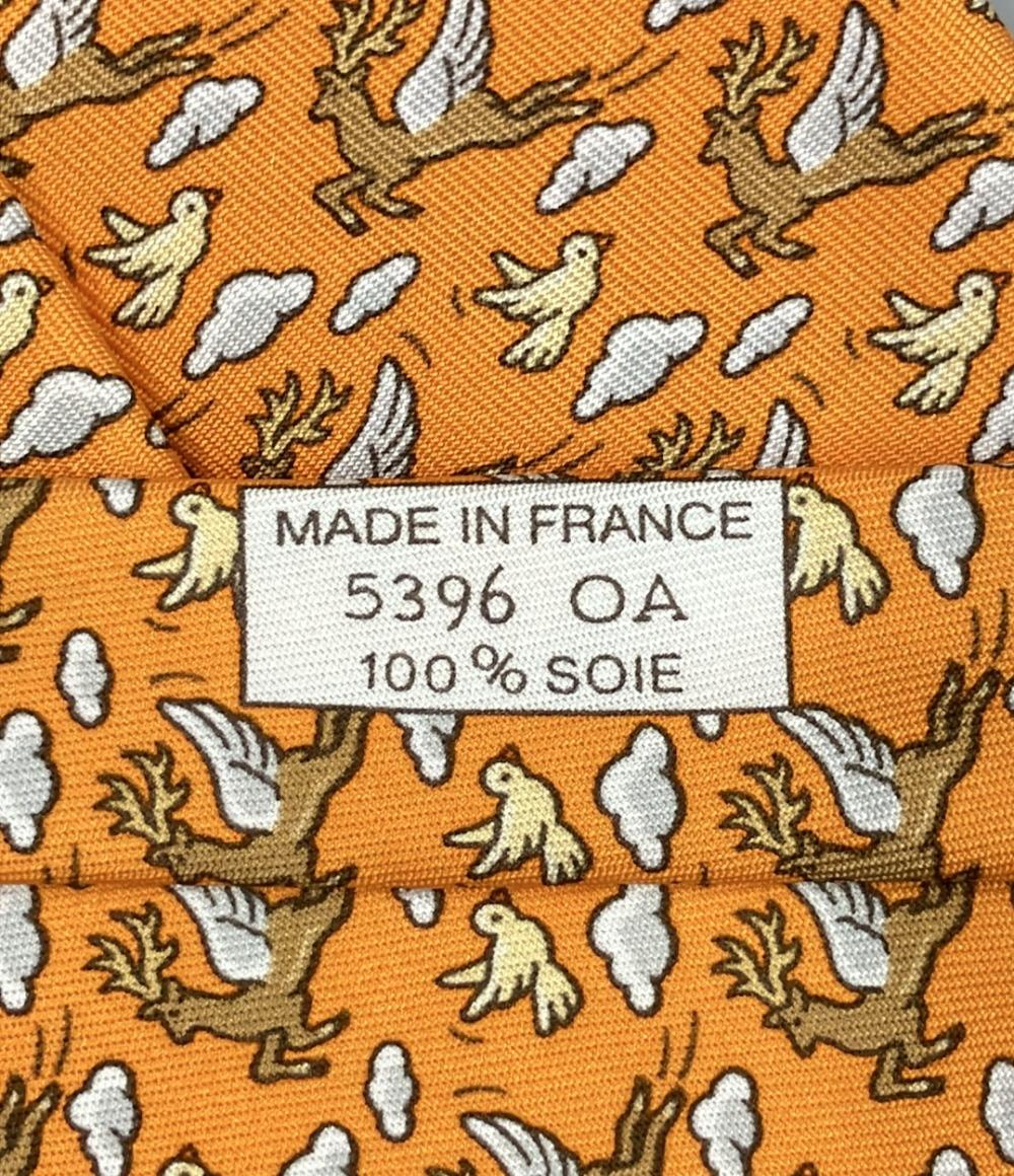 美品 エルメス ネクタイ シルク100% メンズ HERMES