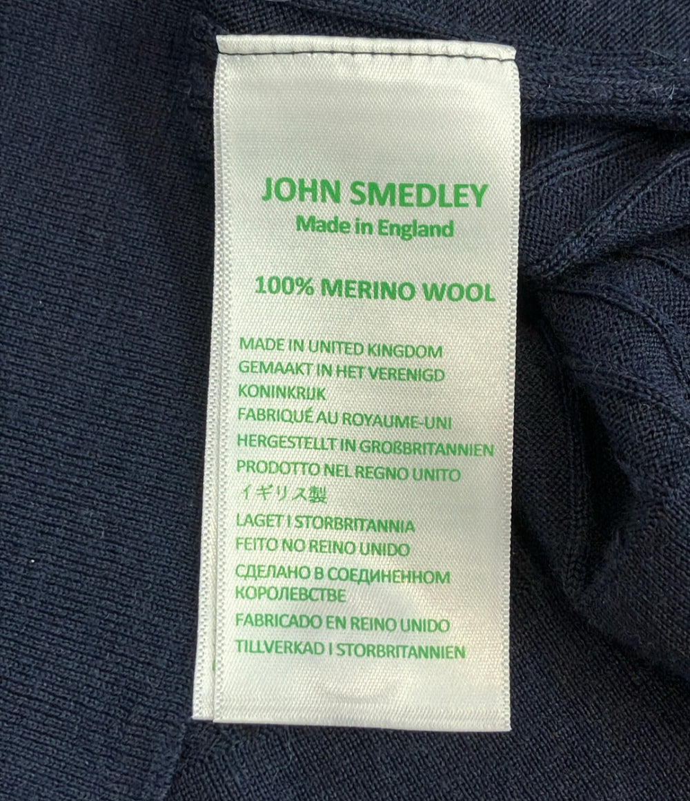 JOHN SMEDLEY 長袖 リブニットシャツ レディース SIZE S ジョンスメドレー
