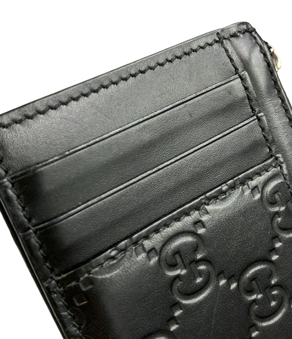 【美品】 417 GUCCI グッチ フラグメントケース 財布　ケース GUCCI（グッチ） メンズ カードケース ロゴ ジップカードケース