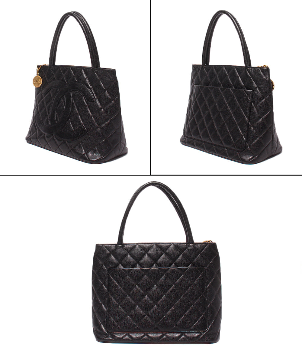 CHANEL トートバッグ ゴールド金具 キャビアスキン 復刻トート 2番台
