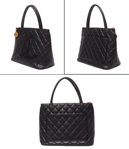CHANEL トートバッグ ゴールド金具 キャビアスキン 復刻トート 2番台 レディース シャネル