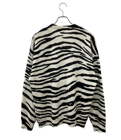 Supreme 長袖ニット 24SS CASHMERE SWEATER ZEBRA ストリート メンズ SIZE M シュプリーム