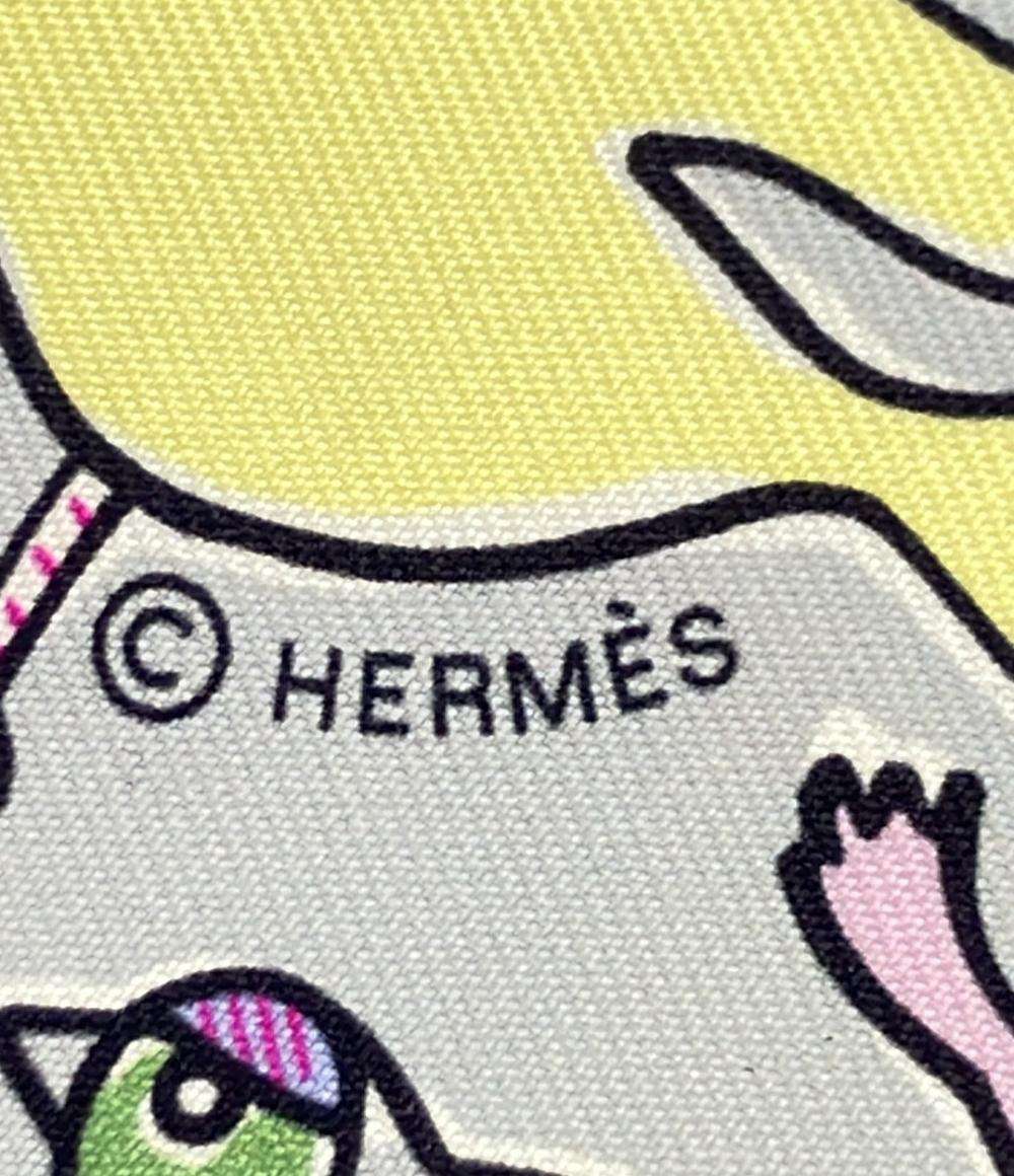 HERMES スカーフ シルク100% MILLE ET UN LAPINS ツイリー レディース エルメス
