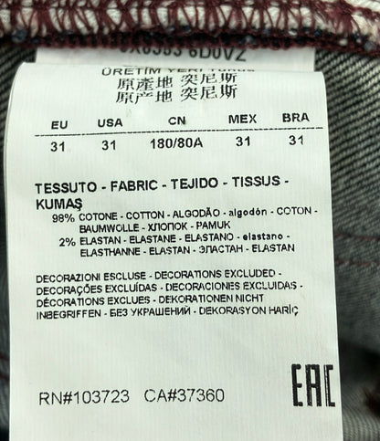 ARMANI JEANS ストレートデニムパンツ ペンキダメージ加工 メンズ SIZE 31 (M) アルマーニジーンズ