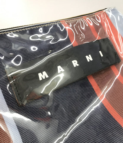 マルニ  ストライプ柄クラッチバッグ      レディース   MARNI