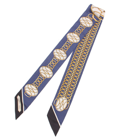 美品 HERMES スカーフ シルク100％ ツイリー リフト プロフィール レディース エルメス