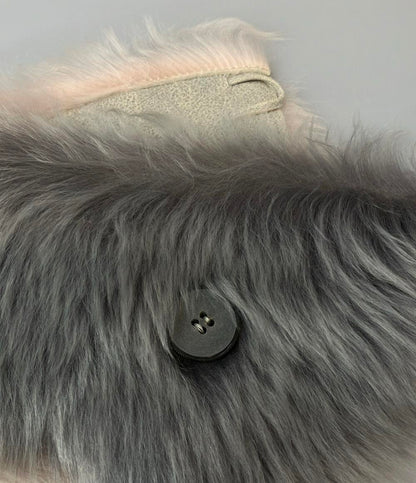 カールドノヒュー バイカラー ムートンファーストール レディース KARL DONOGHUE